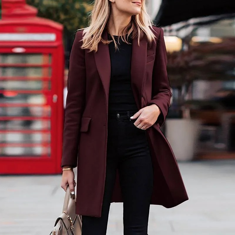 Chic Women's Trench Coat with Elegant Bow Detail