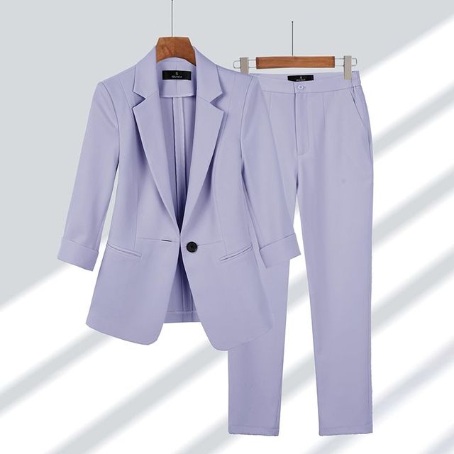 Coordinated Jacket and Pants Set