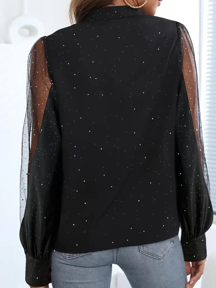 Chic Blouse with Plunging Neckline