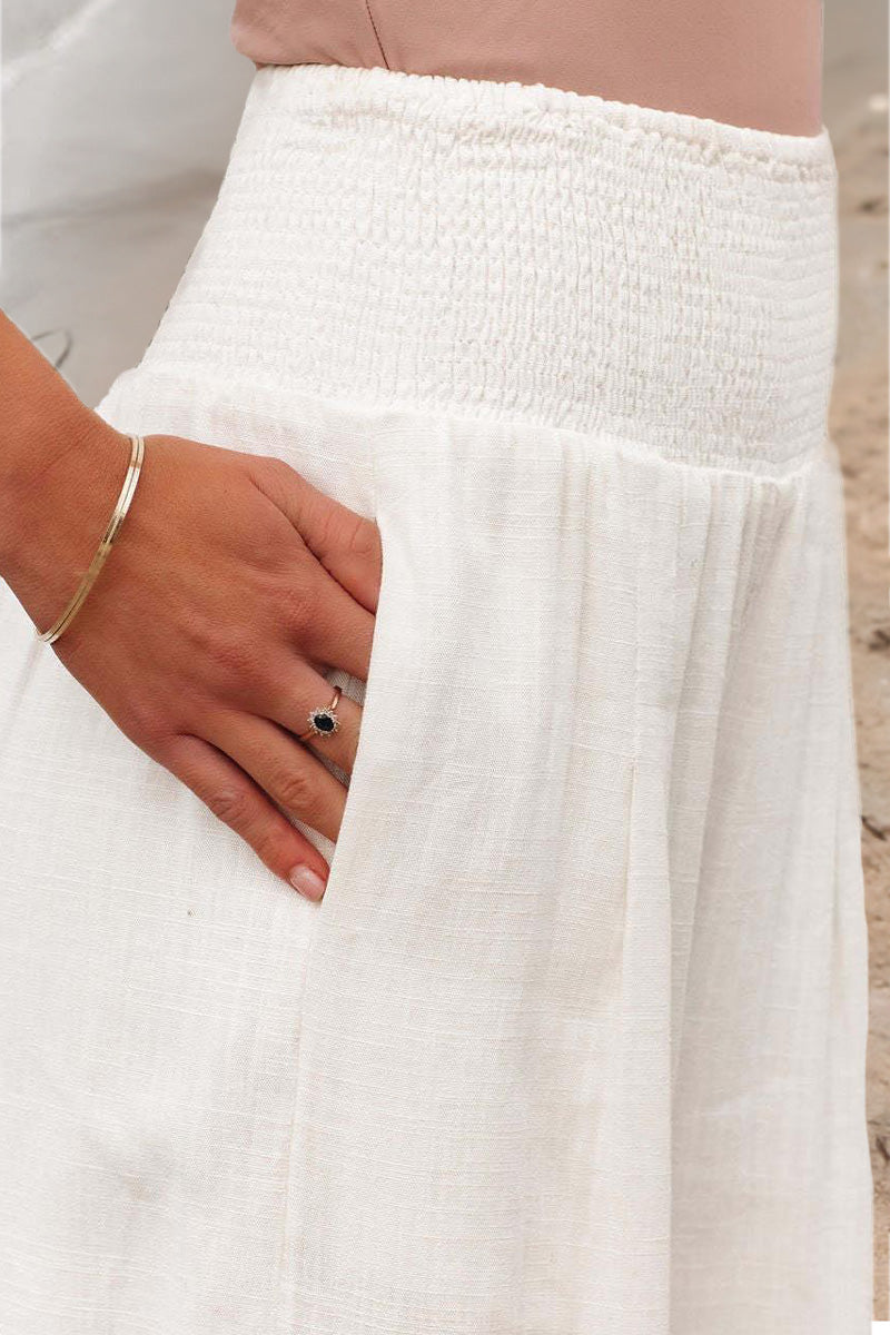 Chic Elastic Palazzo Pants for Women