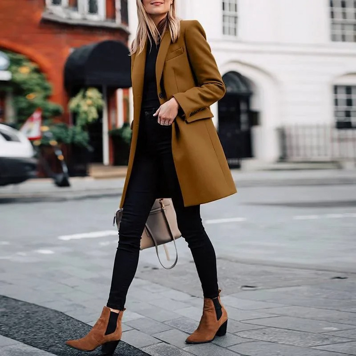 Chic Women's Trench Coat with Elegant Bow Detail