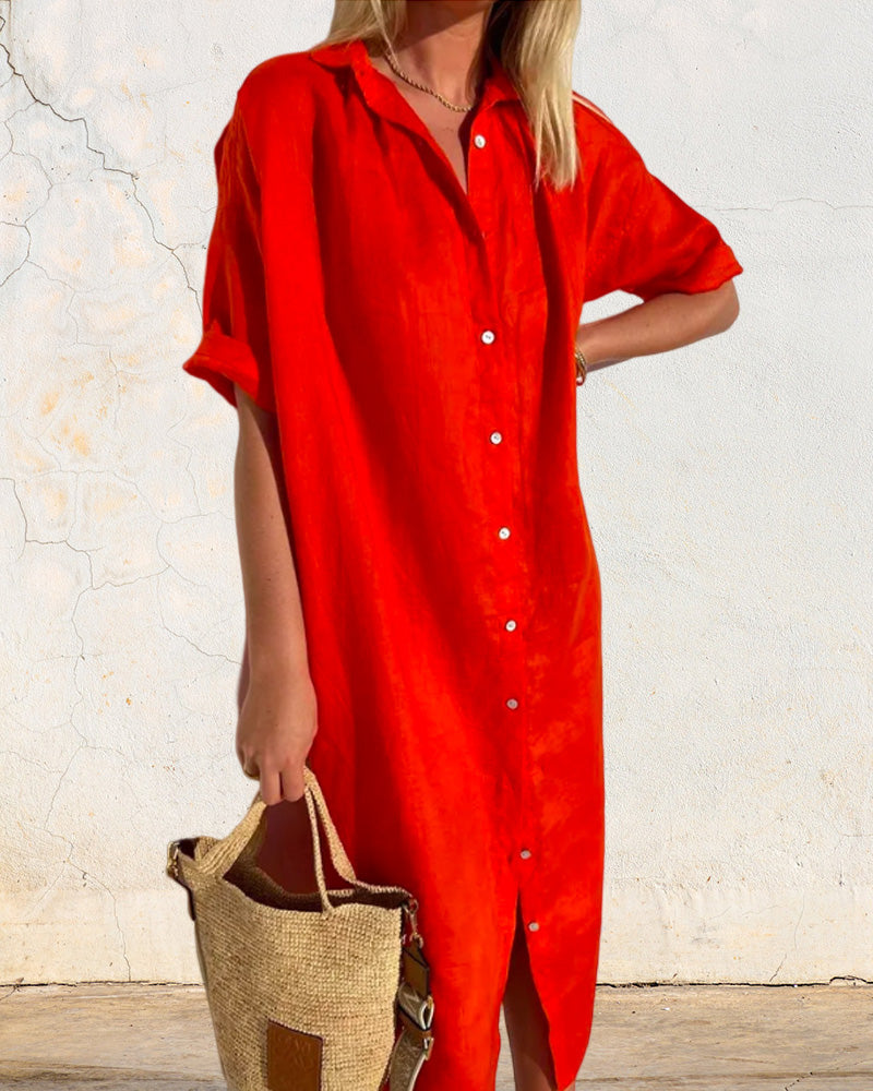 Classic Cotton Shirt Dress