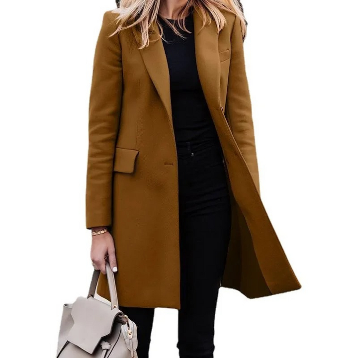 Chic Women's Trench Coat with Elegant Bow Detail