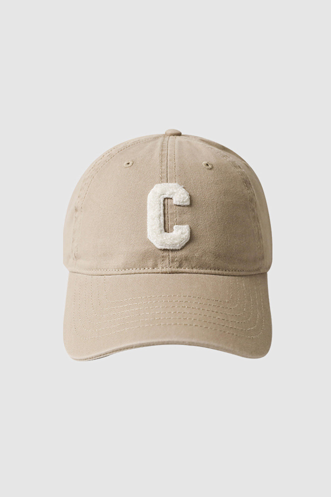 Baseball Cap with C Embroidery