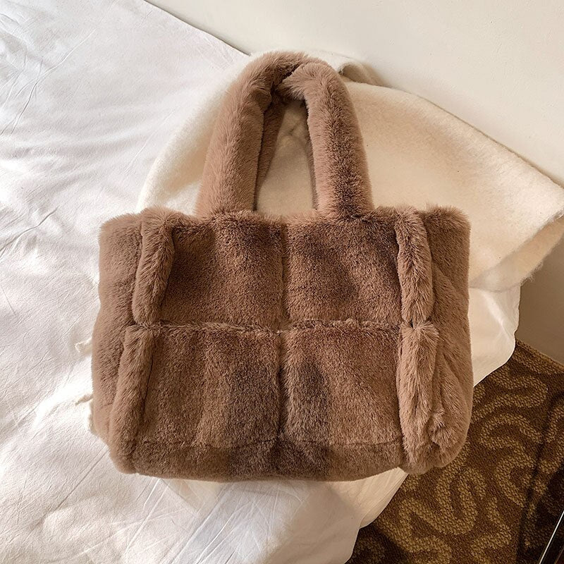 Dante Sac à Main en Peluche | Accessoire d'Hiver Élégant pour Femmes