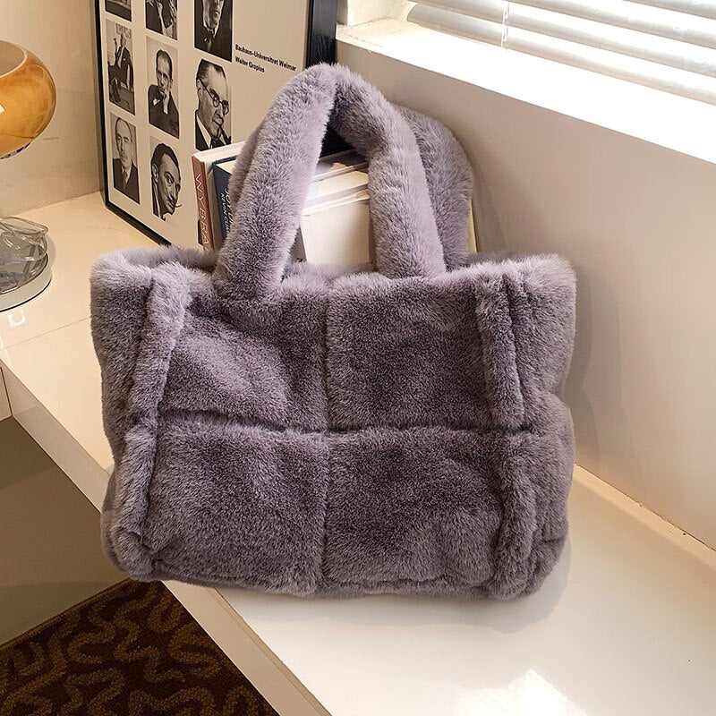 Dante Sac à Main en Peluche | Accessoire d'Hiver Élégant pour Femmes
