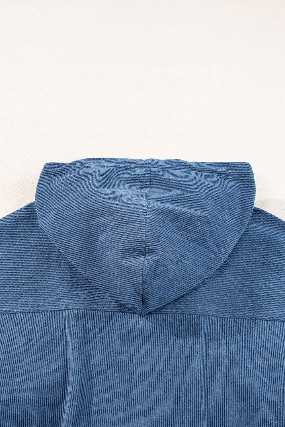 Veste à Capuche Teal avec Fermeture Éclair et Cordon de Serrage