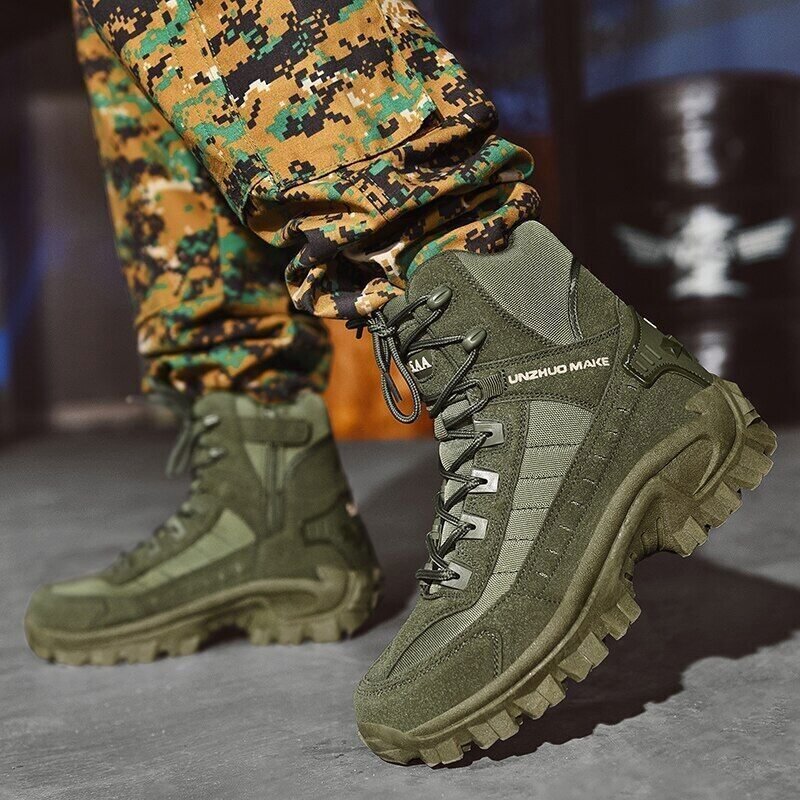 Bottes d'Hiver au Style Militaire Élégant