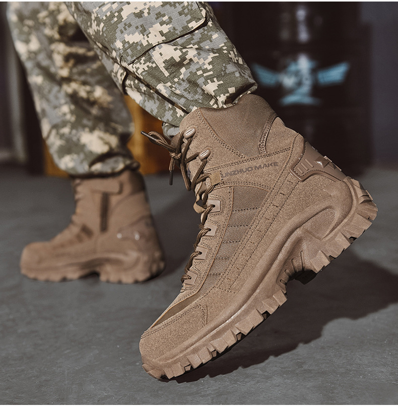 Bottes d'Hiver au Style Militaire Élégant